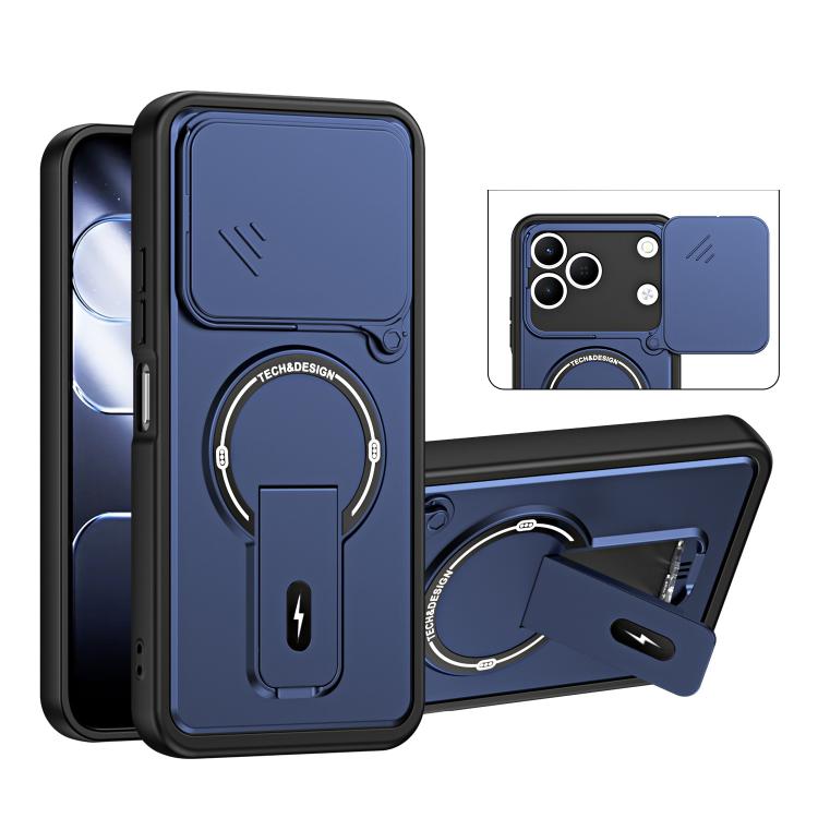 Sliding Camshield Holder Magnetic Phone Case, For Tecno Spark 50 5G, For Tecno Pova Curve 2 5G, For Tecno Pop 20 / Spark Go 3, For Tecno Spark 50 4G, For Tecno Camon 50 4G, For Tecno Spark 40C, For Tecno Pop 10 / Spark Go 2, For Tecno Spark 40 Pro+ 4G ...