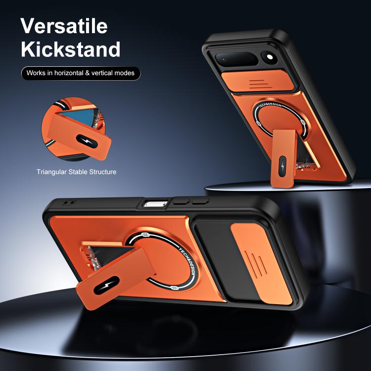 Sliding Camshield Holder Magnetic Phone Case, For Tecno Spark 50 5G, For Tecno Pova Curve 2 5G, For Tecno Pop 20 / Spark Go 3, For Tecno Spark 50 4G, For Tecno Camon 50 4G, For Tecno Spark 40C, For Tecno Pop 10 / Spark Go 2, For Tecno Spark 40 Pro+ 4G ...