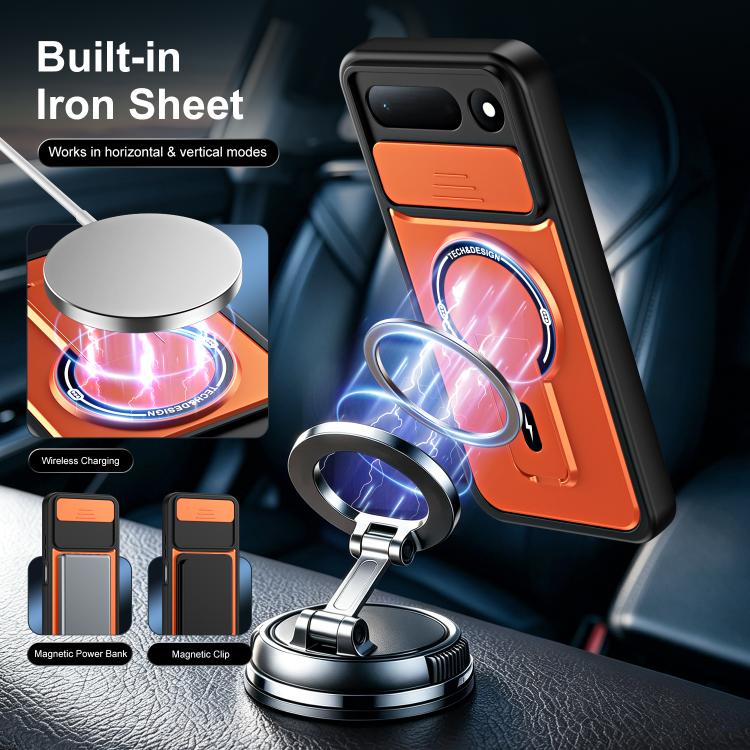 Sliding Camshield Holder Magnetic Phone Case, For Tecno Spark 50 5G, For Tecno Pova Curve 2 5G, For Tecno Pop 20 / Spark Go 3, For Tecno Spark 50 4G, For Tecno Camon 50 4G, For Tecno Spark 40C, For Tecno Pop 10 / Spark Go 2, For Tecno Spark 40 Pro+ 4G ...