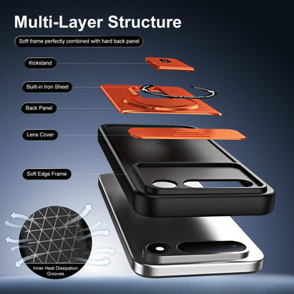 Sliding Camshield Holder Magnetic Phone Case, For Tecno Spark 50 5G, For Tecno Pova Curve 2 5G, For Tecno Pop 20 / Spark Go 3, For Tecno Spark 50 4G, For Tecno Camon 50 4G, For Tecno Spark 40C, For Tecno Pop 10 / Spark Go 2, For Tecno Spark 40 Pro+ 4G ...