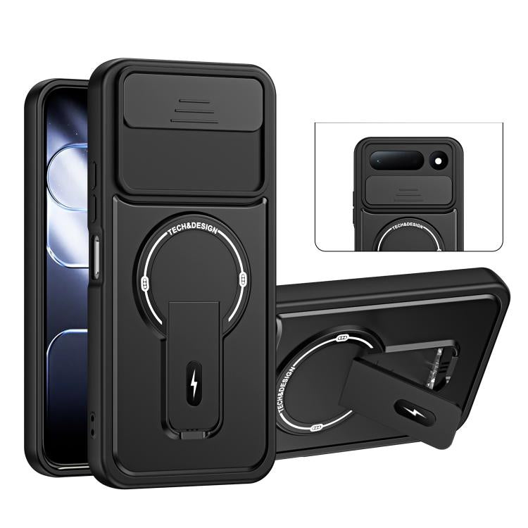 Sliding Camshield Holder Magnetic Phone Case, For Tecno Spark 50 5G, For Tecno Pova Curve 2 5G, For Tecno Pop 20 / Spark Go 3, For Tecno Spark 50 4G, For Tecno Camon 50 4G, For Tecno Spark 40C, For Tecno Pop 10 / Spark Go 2, For Tecno Spark 40 Pro+ 4G ...