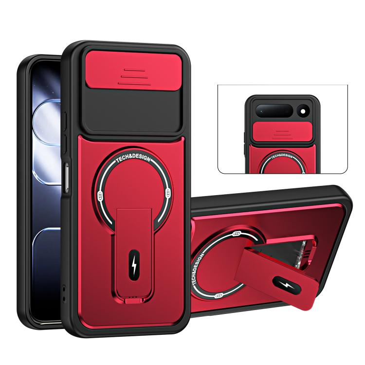 Sliding Camshield Holder Magnetic Phone Case, For Tecno Spark 50 5G, For Tecno Pova Curve 2 5G, For Tecno Pop 20 / Spark Go 3, For Tecno Spark 50 4G, For Tecno Camon 50 4G, For Tecno Spark 40C, For Tecno Pop 10 / Spark Go 2, For Tecno Spark 40 Pro+ 4G ...