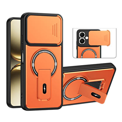 Sliding Camshield Holder Magnetic Phone Case, For Tecno Spark 50 5G, For Tecno Pova Curve 2 5G, For Tecno Pop 20 / Spark Go 3, For Tecno Spark 50 4G, For Tecno Camon 50 4G, For Tecno Spark 40C, For Tecno Pop 10 / Spark Go 2, For Tecno Spark 40 Pro+ 4G ...