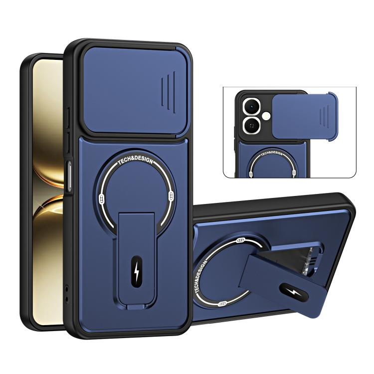 Sliding Camshield Holder Magnetic Phone Case, For Tecno Spark 50 5G, For Tecno Pova Curve 2 5G, For Tecno Pop 20 / Spark Go 3, For Tecno Spark 50 4G, For Tecno Camon 50 4G, For Tecno Spark 40C, For Tecno Pop 10 / Spark Go 2, For Tecno Spark 40 Pro+ 4G ...