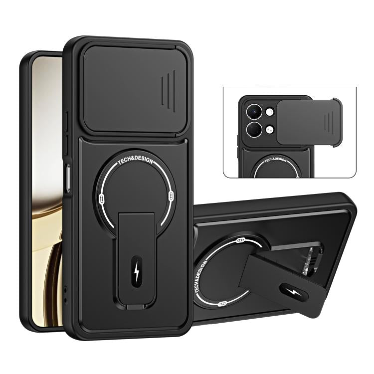 Sliding Camshield Holder Magnetic Phone Case, For Tecno Spark 50 5G, For Tecno Pova Curve 2 5G, For Tecno Pop 20 / Spark Go 3, For Tecno Spark 50 4G, For Tecno Camon 50 4G, For Tecno Spark 40C, For Tecno Pop 10 / Spark Go 2, For Tecno Spark 40 Pro+ 4G ...