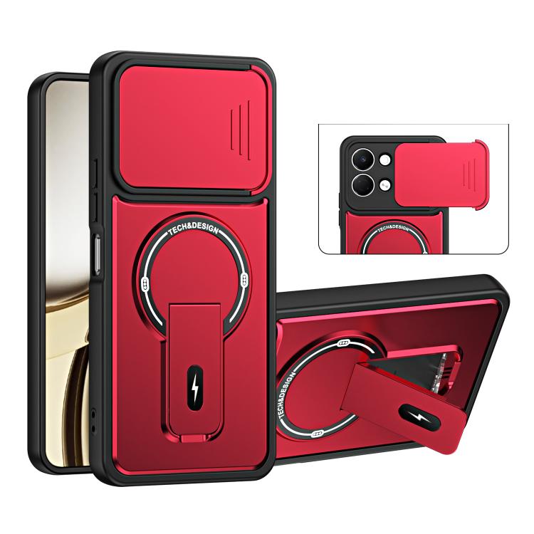 Sliding Camshield Holder Magnetic Phone Case, For Tecno Spark 50 5G, For Tecno Pova Curve 2 5G, For Tecno Pop 20 / Spark Go 3, For Tecno Spark 50 4G, For Tecno Camon 50 4G, For Tecno Spark 40C, For Tecno Pop 10 / Spark Go 2, For Tecno Spark 40 Pro+ 4G ...