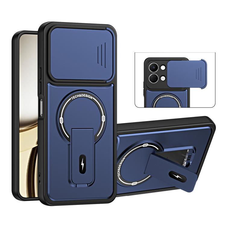Sliding Camshield Holder Magnetic Phone Case, For Tecno Spark 50 5G, For Tecno Pova Curve 2 5G, For Tecno Pop 20 / Spark Go 3, For Tecno Spark 50 4G, For Tecno Camon 50 4G, For Tecno Spark 40C, For Tecno Pop 10 / Spark Go 2, For Tecno Spark 40 Pro+ 4G ...