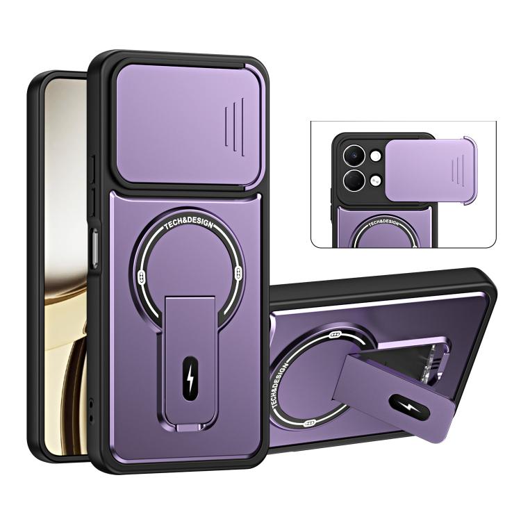 Sliding Camshield Holder Magnetic Phone Case, For Tecno Spark 50 5G, For Tecno Pova Curve 2 5G, For Tecno Pop 20 / Spark Go 3, For Tecno Spark 50 4G, For Tecno Camon 50 4G, For Tecno Spark 40C, For Tecno Pop 10 / Spark Go 2, For Tecno Spark 40 Pro+ 4G ...