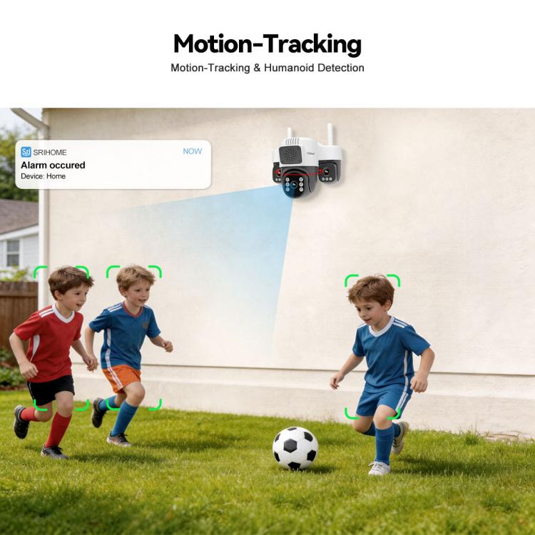 Srihome SH073 6MP Triple Lens Panoramic Surveillance HD Camera, EU Plug, US Plug, UK Plug, AU Plug