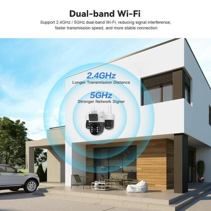 Srihome SH073 6MP Triple Lens Panoramic Surveillance HD Camera, EU Plug, US Plug, UK Plug, AU Plug
