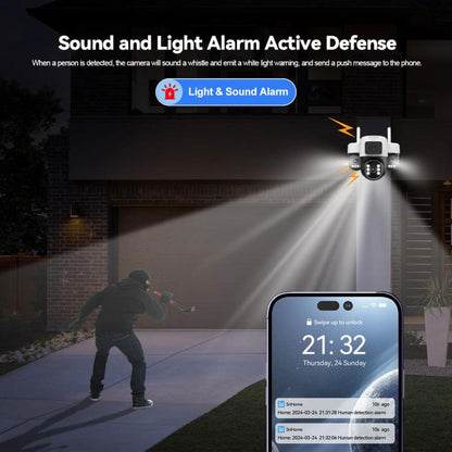 Srihome SH073 6MP Triple Lens Panoramic Surveillance HD Camera, EU Plug, US Plug, UK Plug, AU Plug