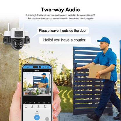 Srihome SH073 6MP Triple Lens Panoramic Surveillance HD Camera, EU Plug, US Plug, UK Plug, AU Plug
