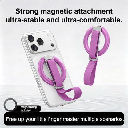 Woven Strap Ring Buckle Rotatable Magnetic Phone Holder