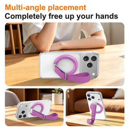 Woven Strap Ring Buckle Rotatable Magnetic Phone Holder