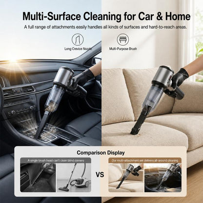 SUITU ZHST-6907D 2 in 1 Smart Brushless Handheld Car Vacuum Cleaner & Tire Inflator, ZHST-6907D