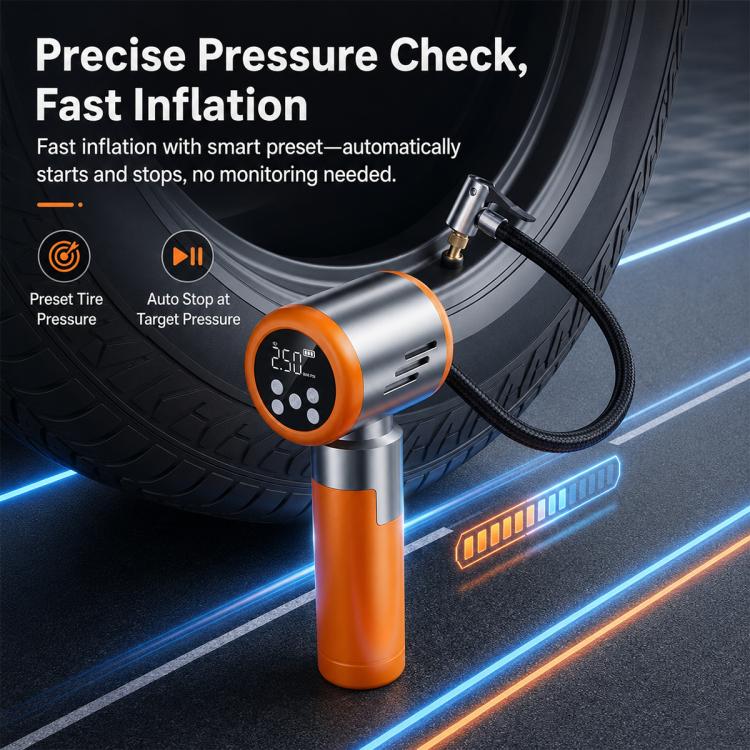 SUITU ZHST-6907D 2 in 1 Smart Brushless Handheld Car Vacuum Cleaner & Tire Inflator, ZHST-6907D