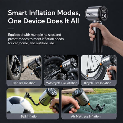 SUITU ZHST-6907D 2 in 1 Smart Brushless Handheld Car Vacuum Cleaner & Tire Inflator, ZHST-6907D