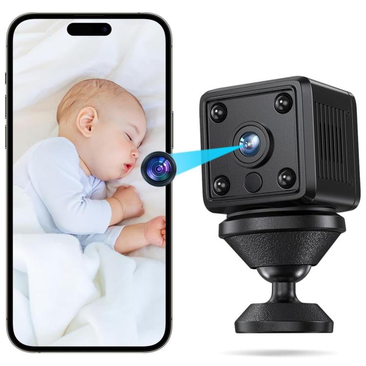 X6 Mini Cube 1080P HD WIFI Home IP Camera Supports Night Vision Type-C Charging, X6