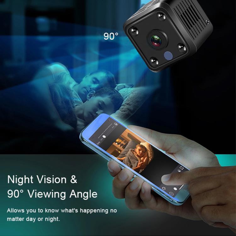X6 Mini Cube 1080P HD WIFI Home IP Camera Supports Night Vision Type-C Charging, X6