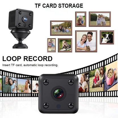 X6 Mini Cube 1080P HD WIFI Home IP Camera Supports Night Vision Type-C Charging, X6