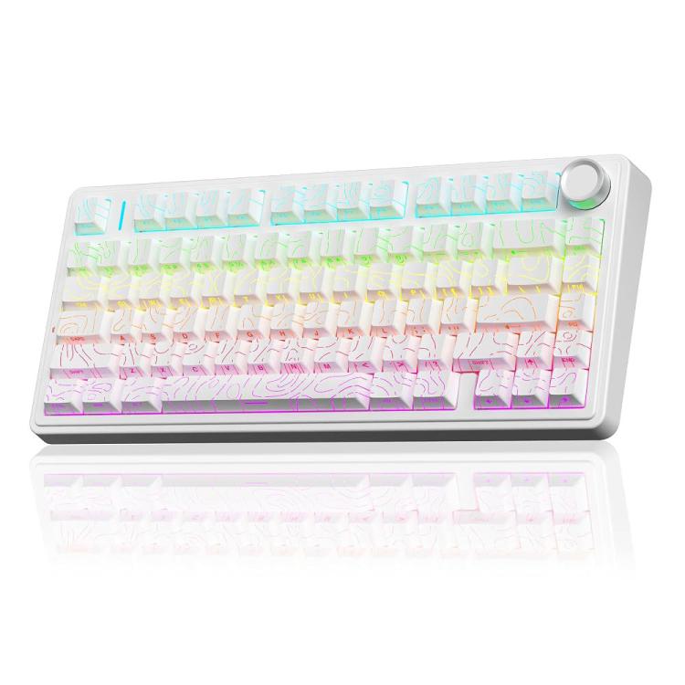 AULA F75 80 Keys Wired/2.4G/Bluetooth Tri-mode Custom Mechanical Keyboard