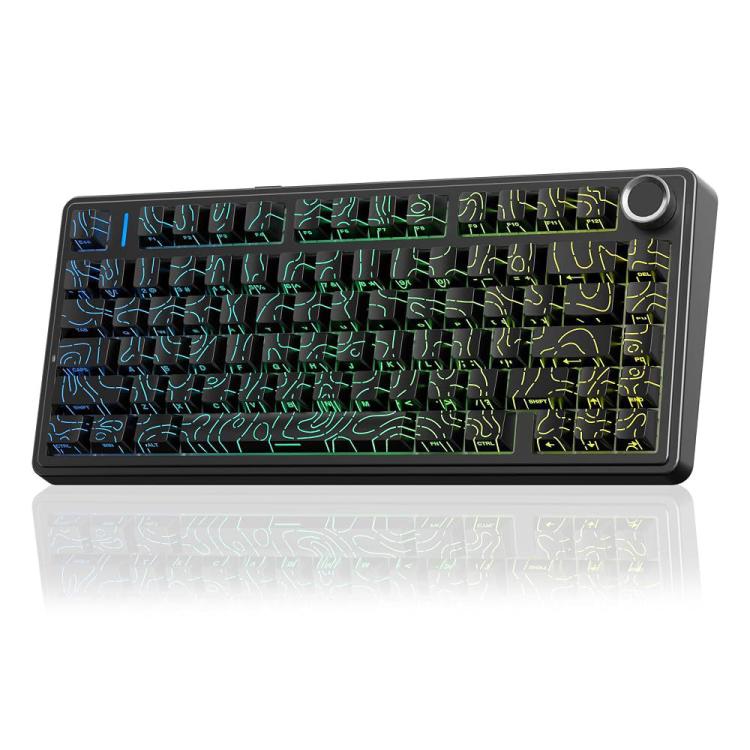 AULA F75 80 Keys Wired/2.4G/Bluetooth Tri-mode Custom Mechanical Keyboard