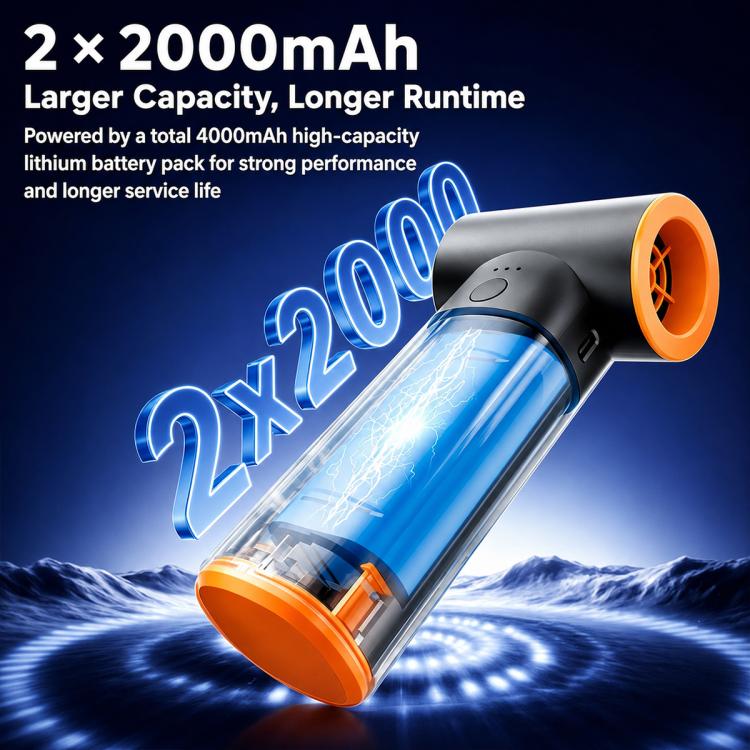 SUITU ST-8120 Handheld Brushless Motor Turbo-fan Dust Air Blower with Safety Hammer
