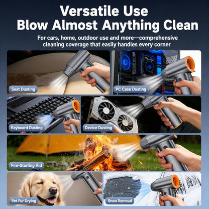SUITU ST-8120 Handheld Brushless Motor Turbo-fan Dust Air Blower with Safety Hammer