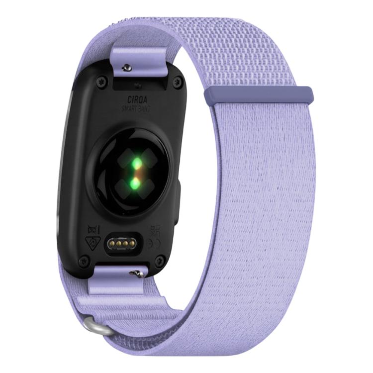 For Garmin CIRQA Smart Band xDfind Woven Nylon Hook and Loop Fastener Watch Band, S-M Wrist Circumference 120-200mm, L-XL Wrist Circumference 145-240mm