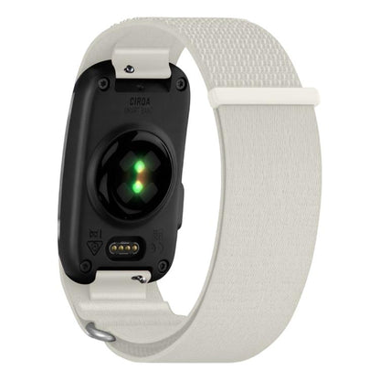For Garmin CIRQA Smart Band xDfind Woven Nylon Hook and Loop Fastener Watch Band, S-M Wrist Circumference 120-200mm, L-XL Wrist Circumference 145-240mm