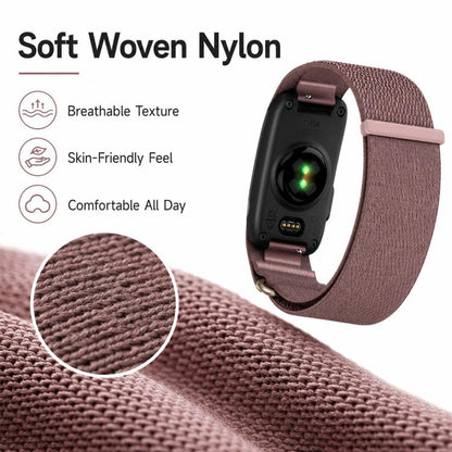 For Garmin CIRQA Smart Band xDfind Woven Nylon Hook and Loop Fastener Watch Band, S-M Wrist Circumference 120-200mm, L-XL Wrist Circumference 145-240mm