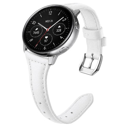 xDfind Universal Straight Lug Ends Slim Waist Vegan Leather Watch Band, 22mm