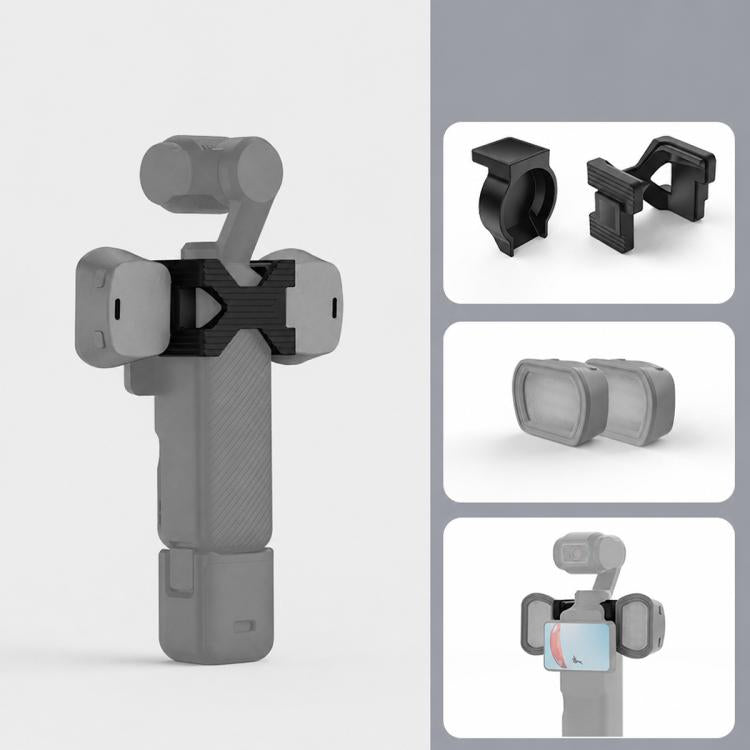 For DJI Osmo Pocket 3 NEEWER Fill Light Magnetic Holder Action Camera Portable Light, Single Light with Mount, Dual Light with Mount, Triple Light with Mount, Fill Light Filter Kit, Dual Light Kit, Black Single Light with Mount                         ...