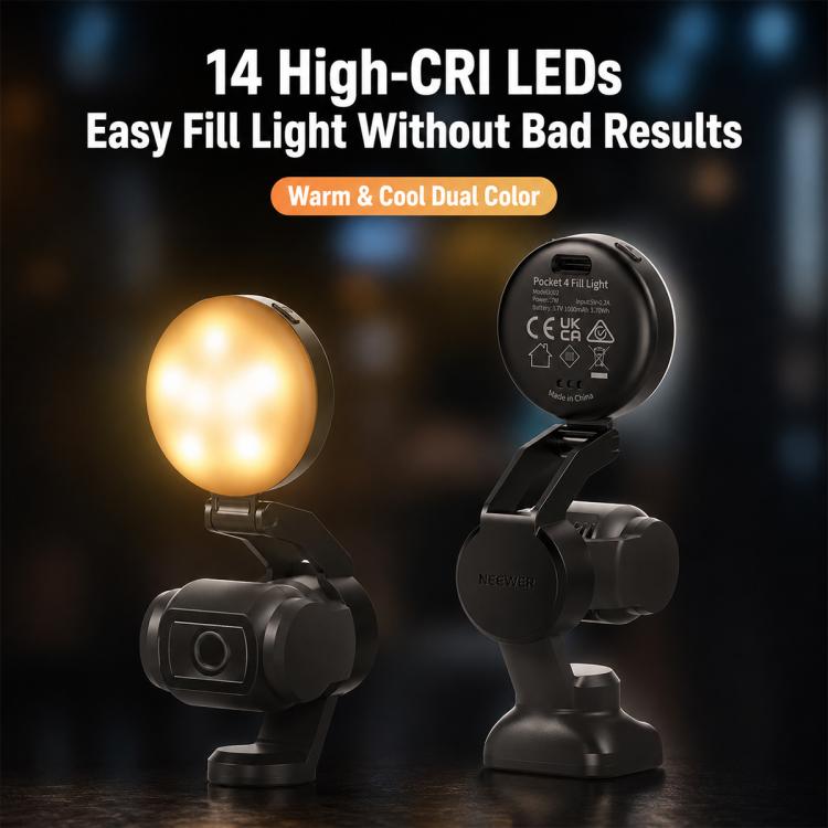NEEWER M29 Mini LED Magnetic Fill Light, For DJI Osmo Pocket 4