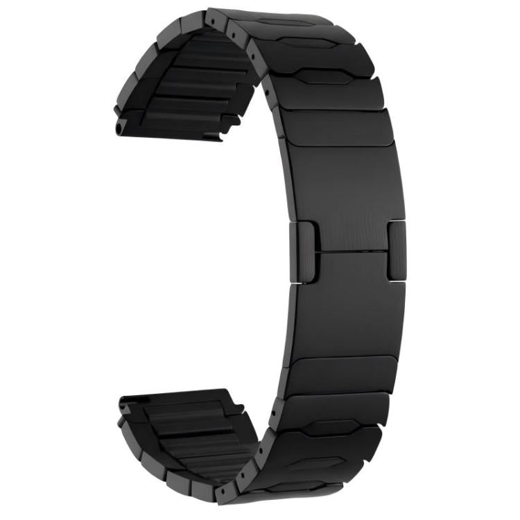 Metal Hybrid Silicone Stainless Steel Watch Band, 22mm