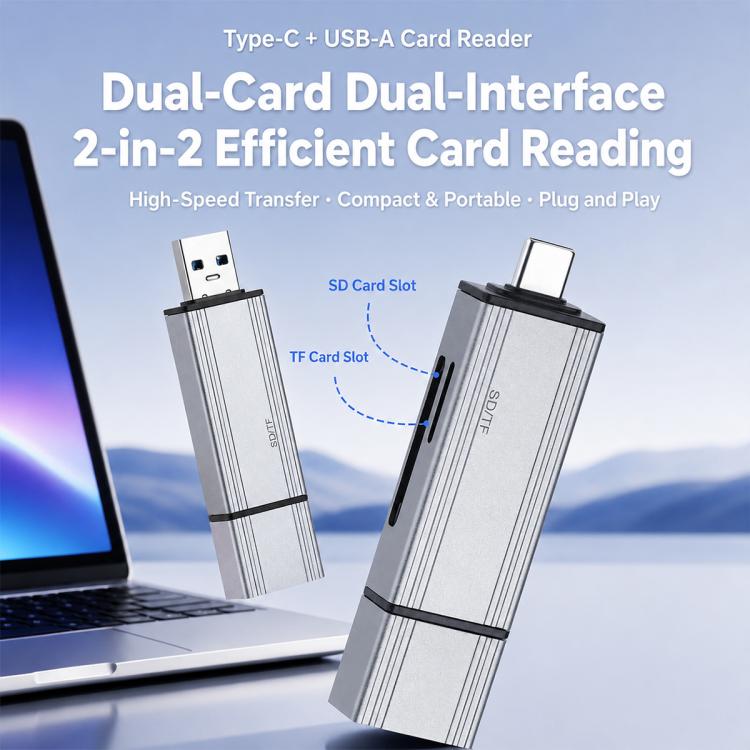 BYL-2607 Type-C / USB 4 in 2 High-Speed ??Card Reader