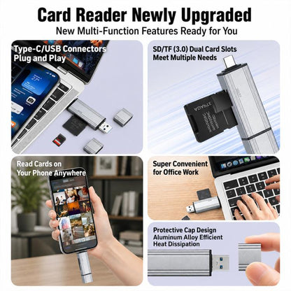BYL-2607 Type-C / USB 4 in 2 High-Speed ??Card Reader