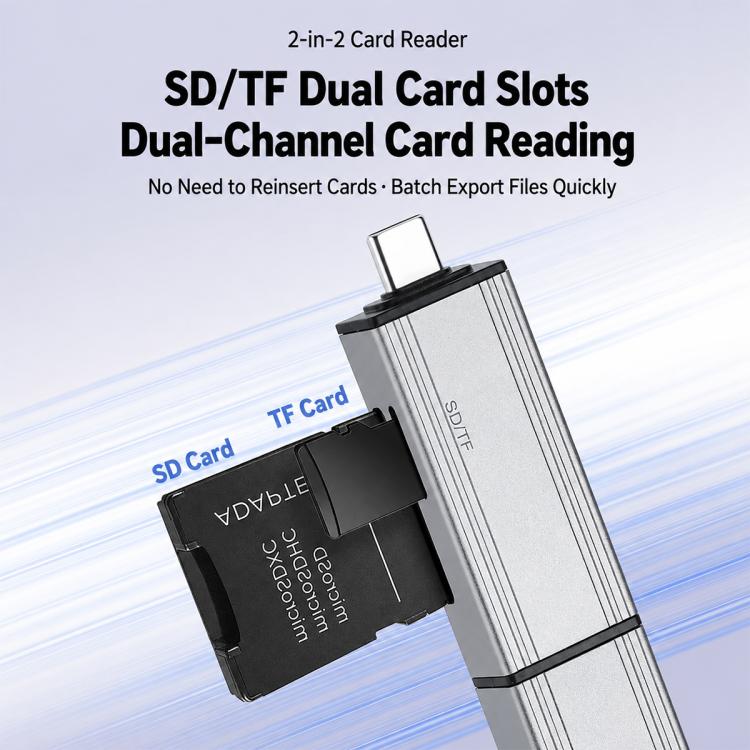 BYL-2607 Type-C / USB 4 in 2 High-Speed ??Card Reader