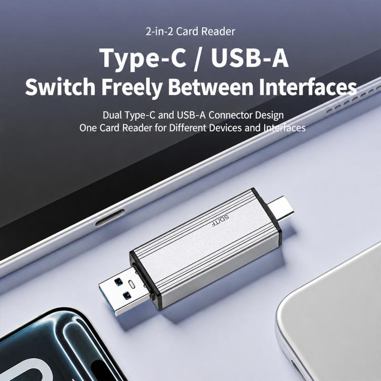BYL-2607 Type-C / USB 4 in 2 High-Speed ??Card Reader