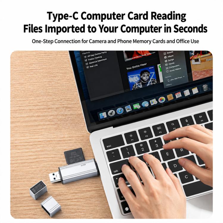 BYL-2607 Type-C / USB 4 in 2 High-Speed ??Card Reader
