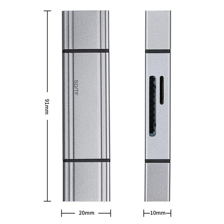 BYL-2608 Type-C / USB 2 in 2 High-Speed ??Card Reader