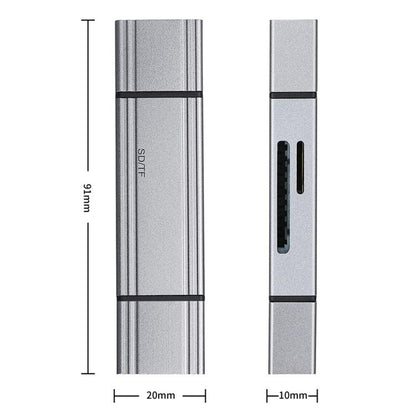 BYL-2608 Type-C / USB 2 in 2 High-Speed ??Card Reader