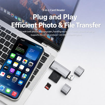 BYL-2608 Type-C / USB 2 in 2 High-Speed ??Card Reader