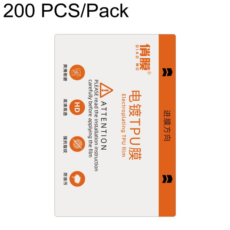 ZWX Electroplated TPU Blue Light Hydrogel Film for Film Cutting Machines, 20 PCS/Pack, 50 PCS/Pack, 100 PCS/Pack, 200 PCS/Pack