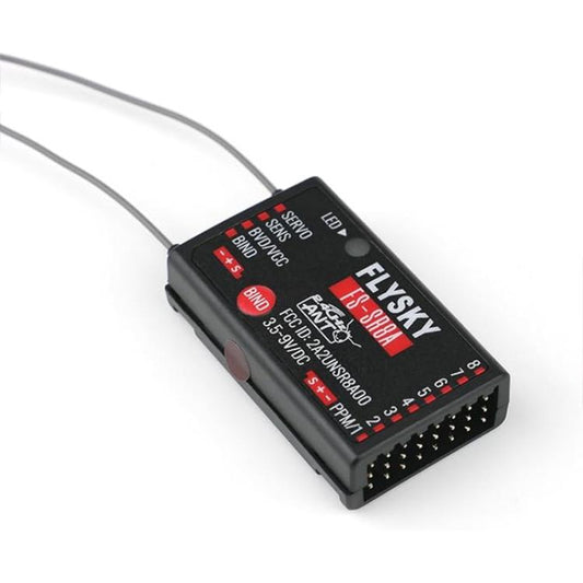 FlySky FS-SR8A 2.4GHz ANT Protocol 8 Channel Receiver, SR8A