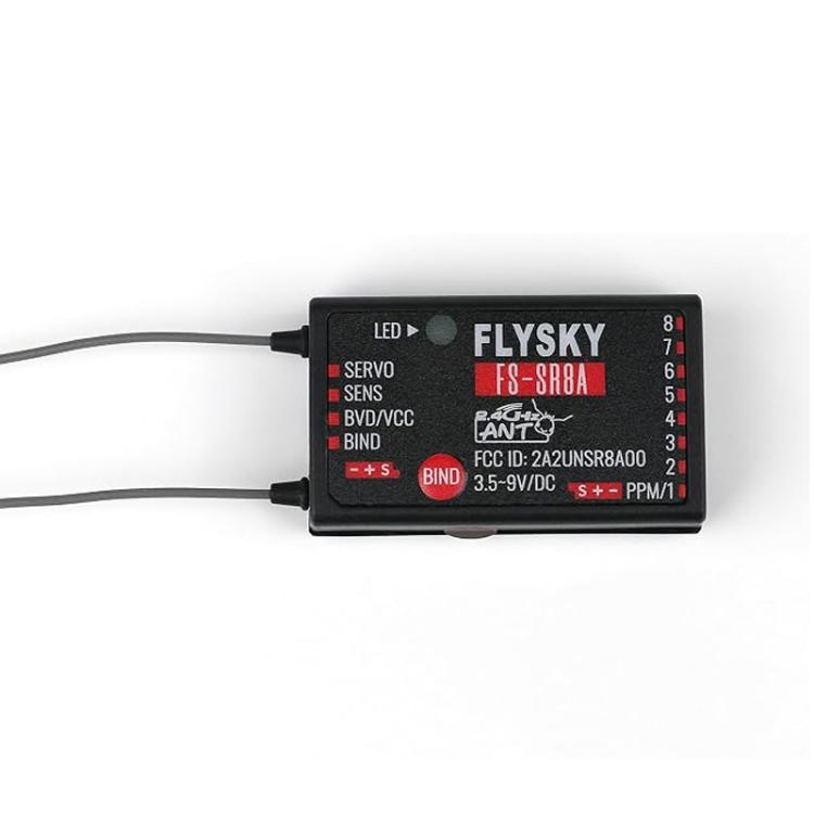 FlySky FS-SR8A 2.4GHz ANT Protocol 8 Channel Receiver, SR8A