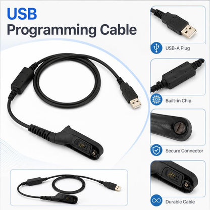 Walkie Talkie USB Programming Cable for Motorola DP4800, For Motorola DP4800