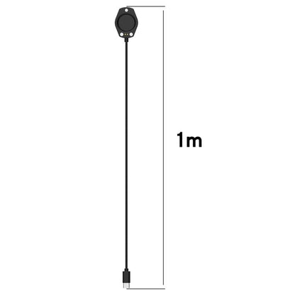 For Suunto Race 2 / Vertical 2 Watch Magnetic Charging Cable, 1M Length, Type-C, USB-A