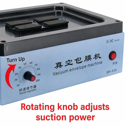 Universal Vacuum Wrapping & Skin Application Machine for Smartphones, US Plug, EU Plug, UK Plug