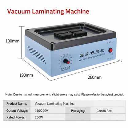 Universal Vacuum Wrapping & Skin Application Machine for Smartphones, US Plug, EU Plug, UK Plug